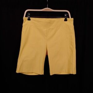 J.McLaughlin Masie 9" Bermuda Shorts Women 12 Wrinkle‎ Resistant Stretch Shaping